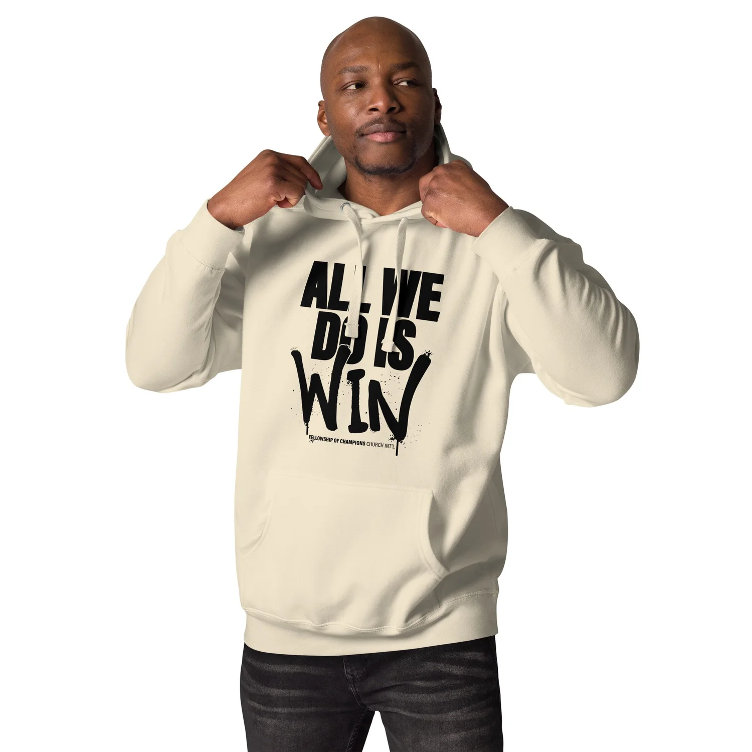 AWDIW Champions Hoodie - Black Letters - Image 10