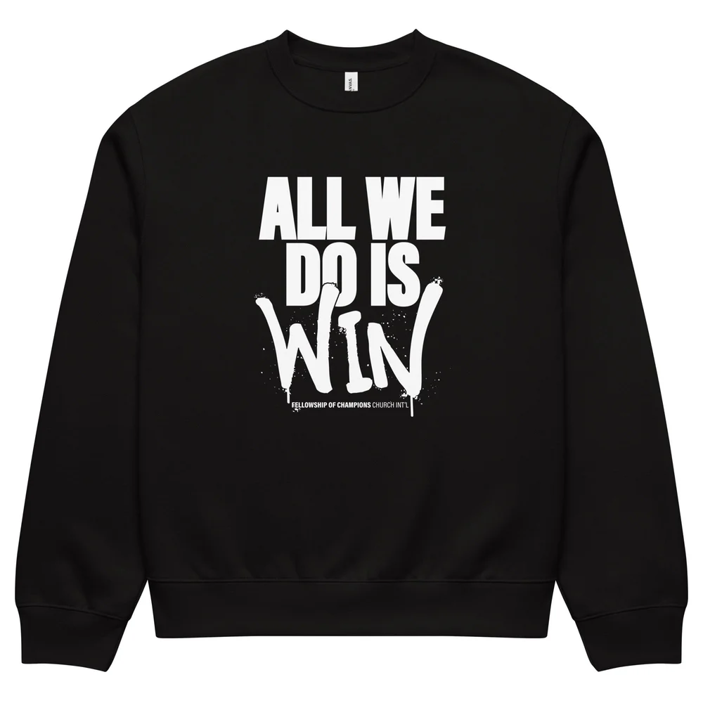 AWDIW - Oversized heavyweight sweatshirt - White Lettering - Image 5