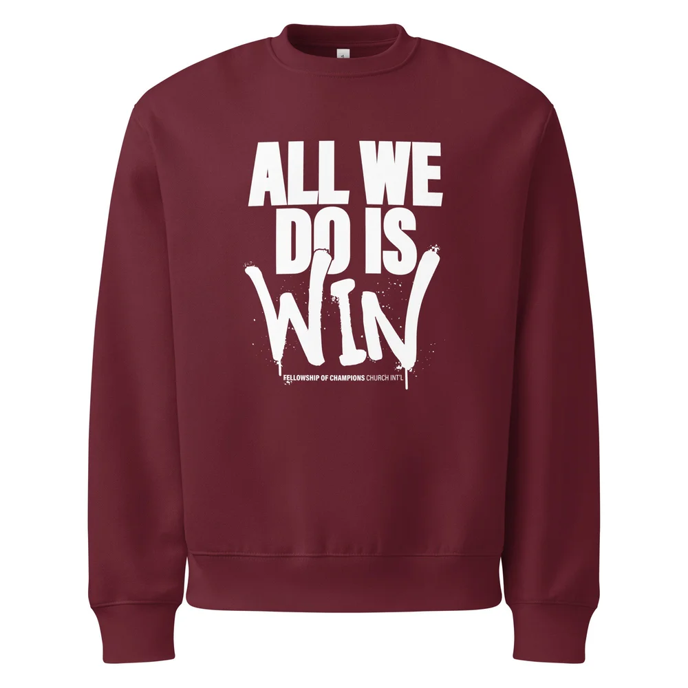 AWDIW - Oversized heavyweight sweatshirt - White Lettering - Image 18