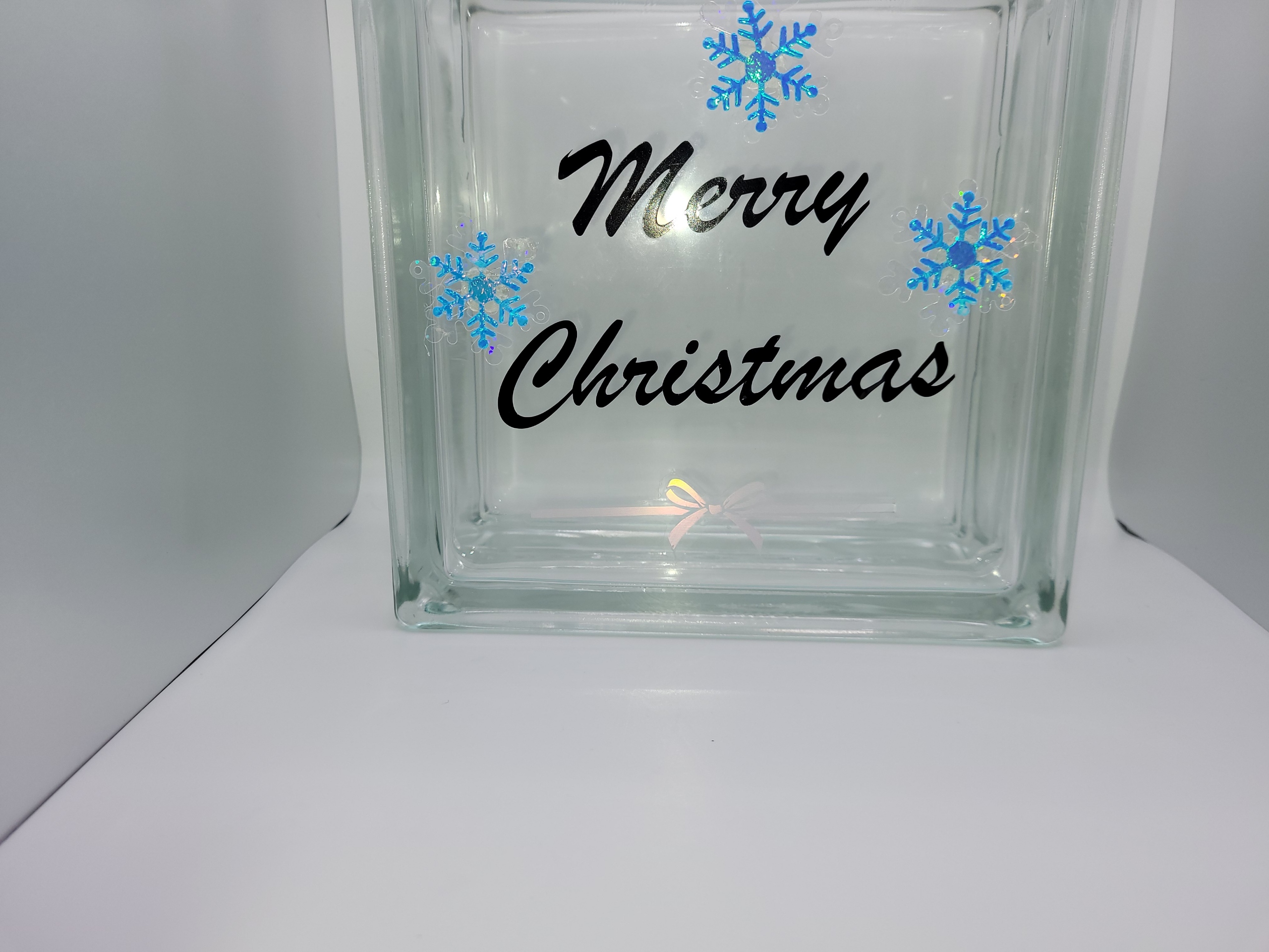 Merry Christmas Blue SnowFlakes