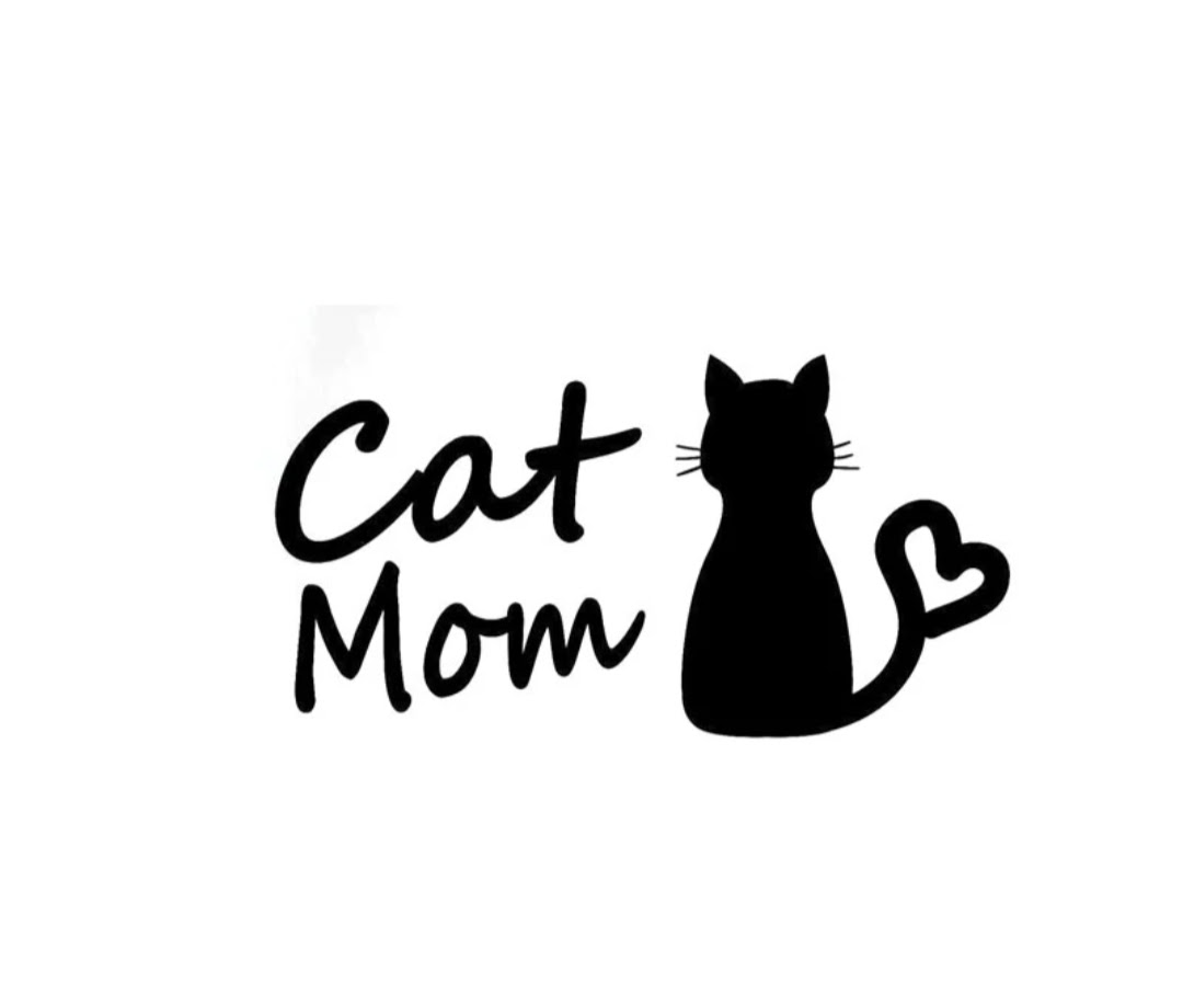 Cat Mom- (Black)