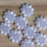 White Flowers Beads