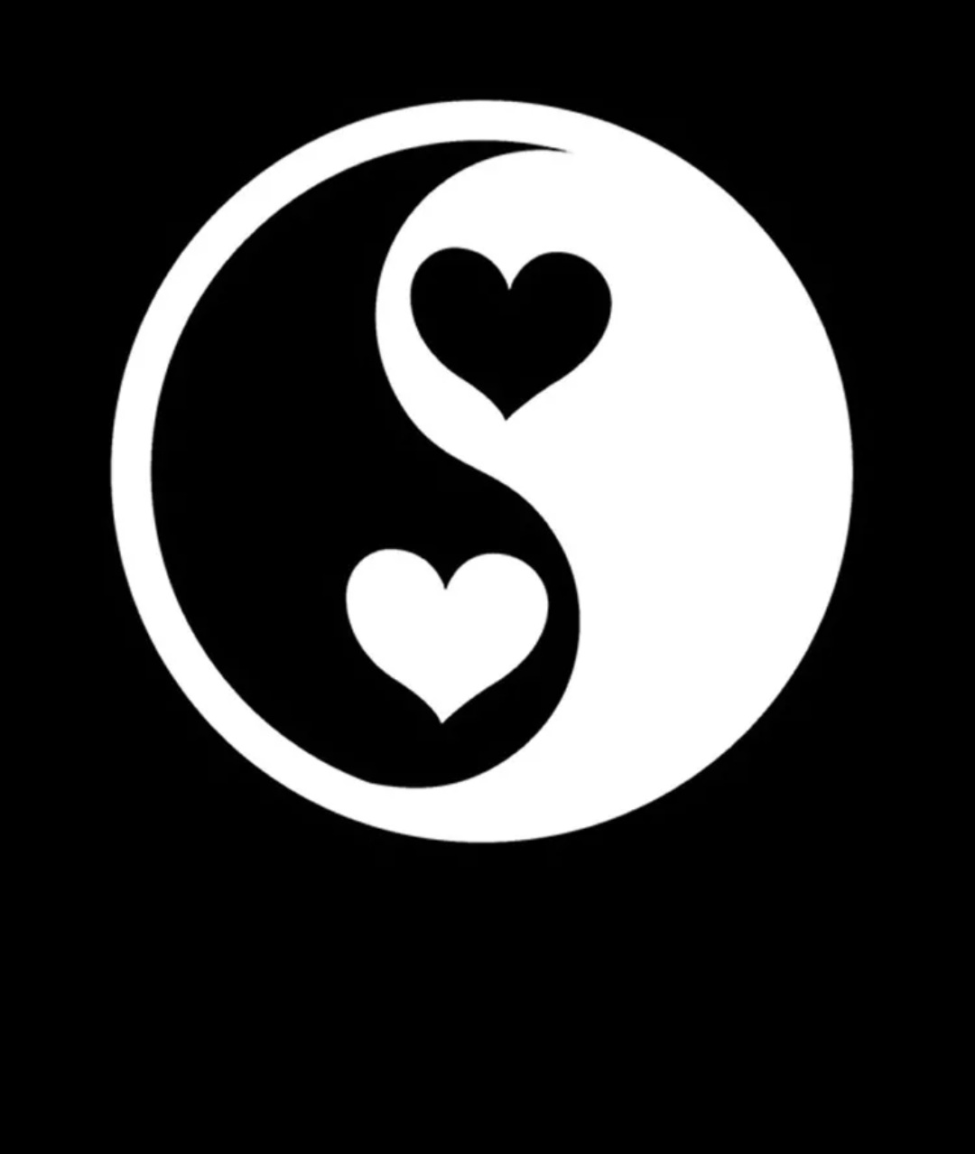 Ying Yang- on the left (Black)